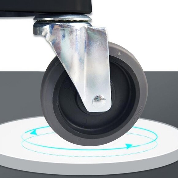 SOGA 2-Tier Food Trolley Kitchen Cart – Mobile Storage & Serving Cart - Picture 8 of 8